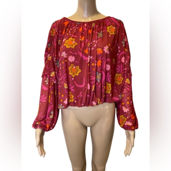 Free People Wildflower  Honey Top Women's Top  size S - Picture 4 of 6